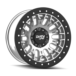 Dirty Life – DT-3 – Silver – 17″x9″ -12mm – Summer Wheels – 9317-7983M